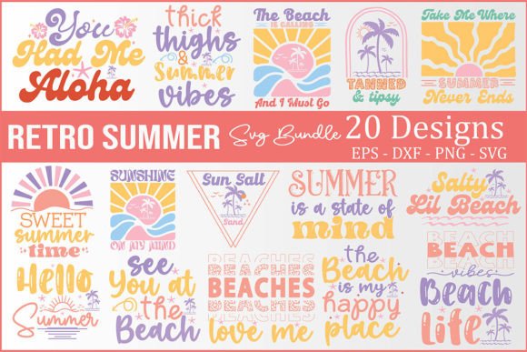 Download Retro Summer SVG Bundle - Summer svg bundle Collection